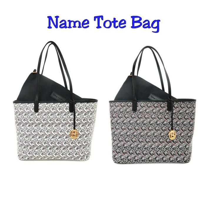 Name tote bag buttonscarves disney BAGUS