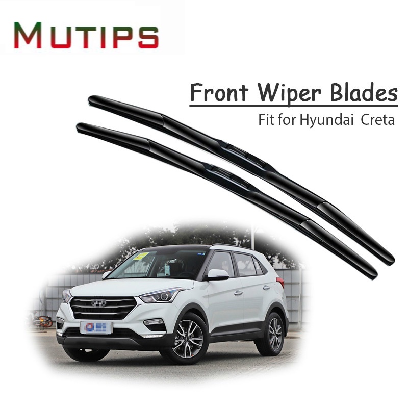 1 Set Karet Wiper Kaca Depan Mobil Untuk Hyundai Creta ix25 2018 2017 2016 2015 2014