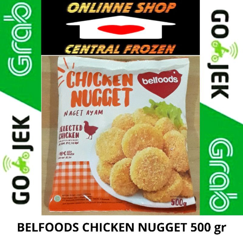 

BELFOODS CHICKEN NUGGET 500 GRAM CENTRAL FROZEN