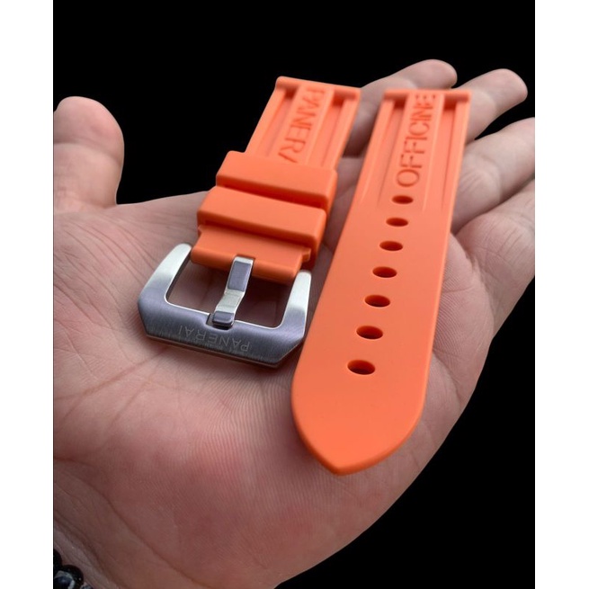 Strap Tali Jam Tangan Rubber panerai Orange