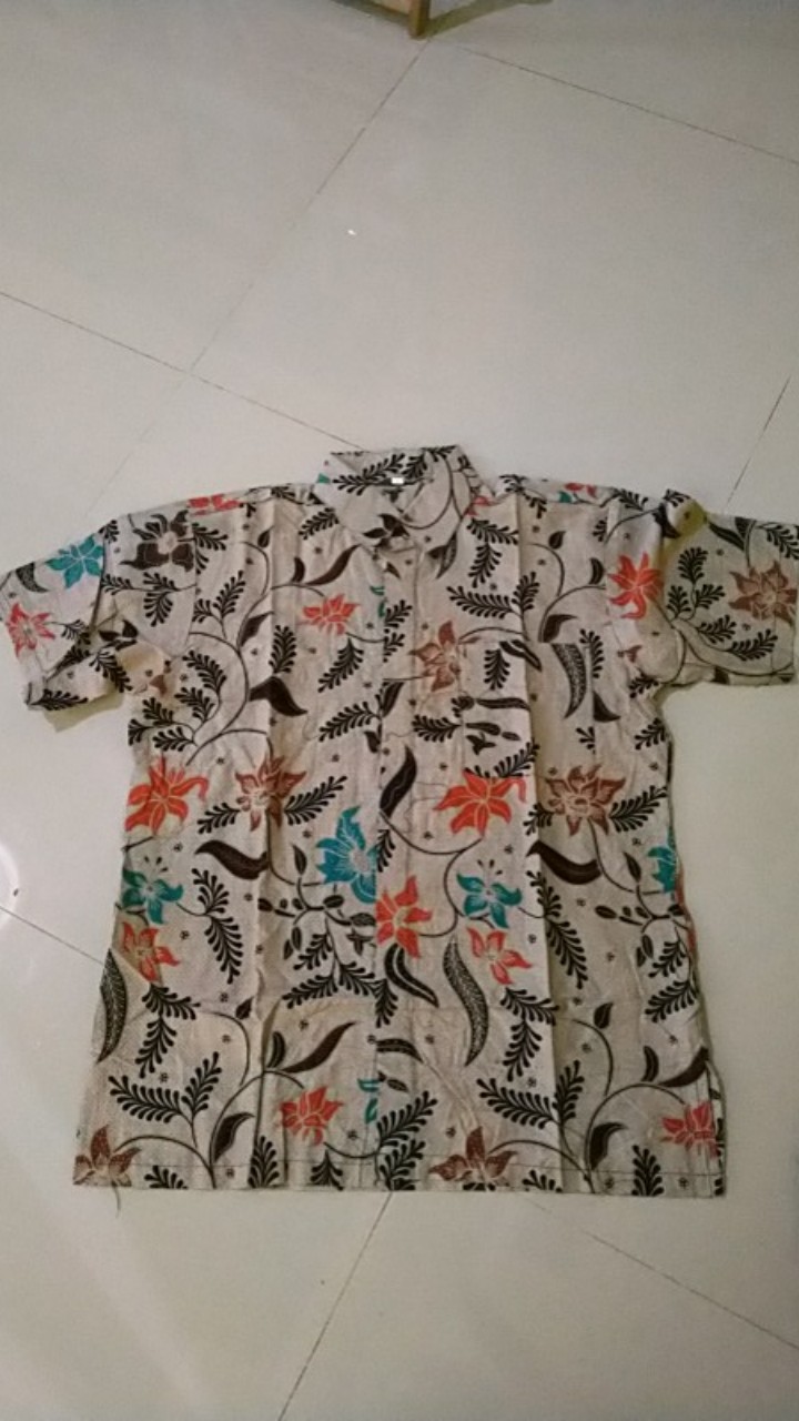 Kemeja Batik Pria Lengan Pendek Size M L Xl Xxl Katun Batik Halus Seragam Kantor Seragam Batik