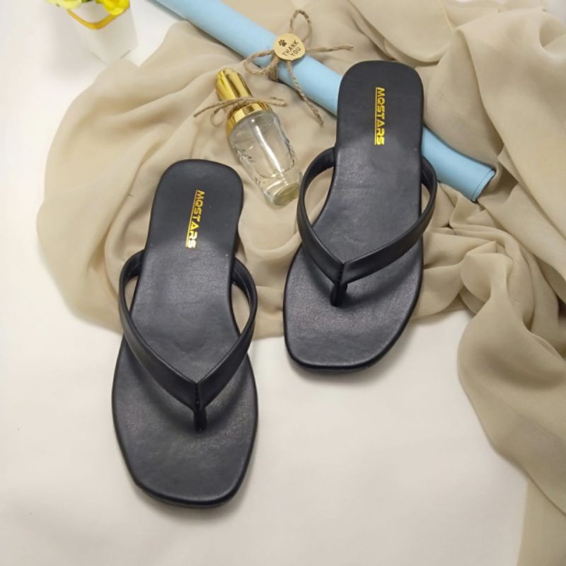 mqstars-Sandal Wanita Jepit Polos / Flip Flop Sandal Harian Murmer