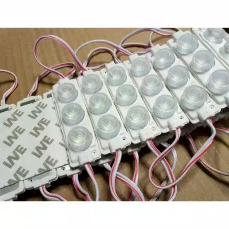 LAMPU LED MODUL 3MATA RGB 12VOLT Variasi Mobil kecil dan Motor tersedia, Truk Bus 24 volt