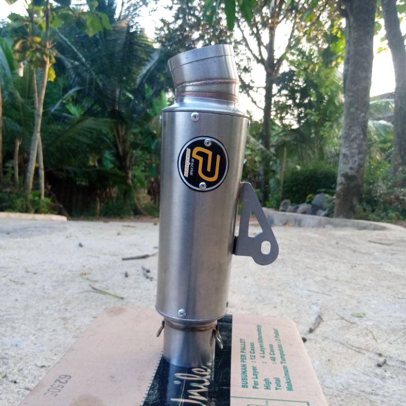 Termurah terlaris slincer Knalpot racing pekajaman 20 cm inlet 50 mm Bukan ori original tahun baru l