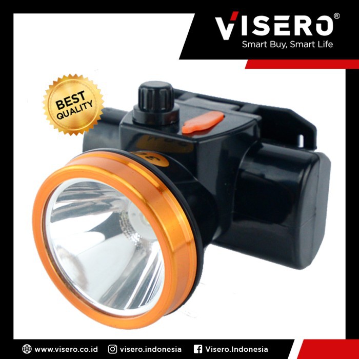 Senter Kepala 30W Cahaya Putih Dimmer Ganti Battery (VHL-3130ODW)