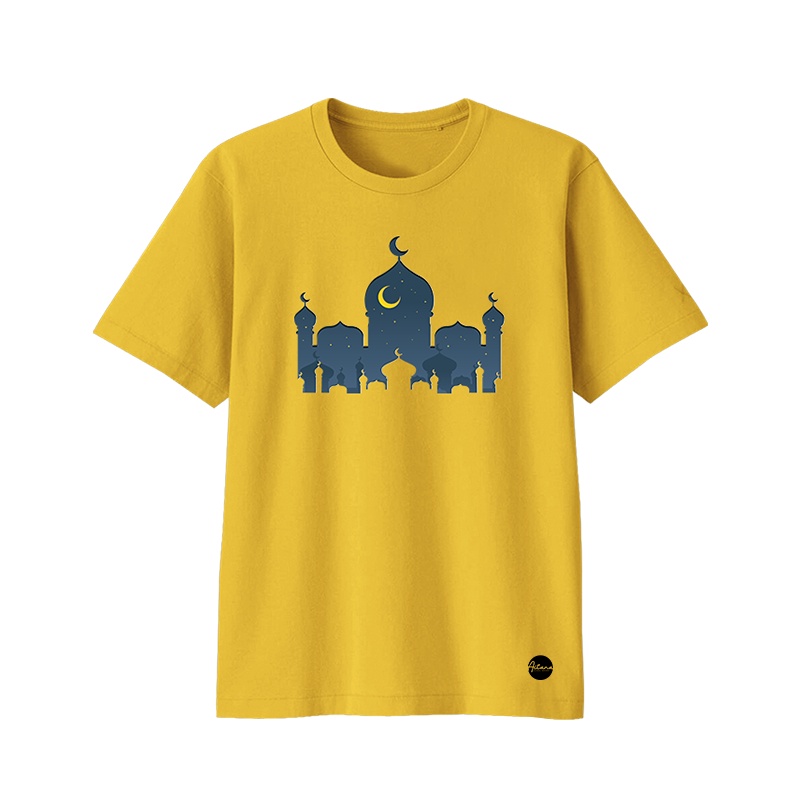 Aitana - Baju Kaos Muslim Tema Night In Masjid Untuk Bayi Anak Remaja Dewasa Bahan Katun Combed 30s