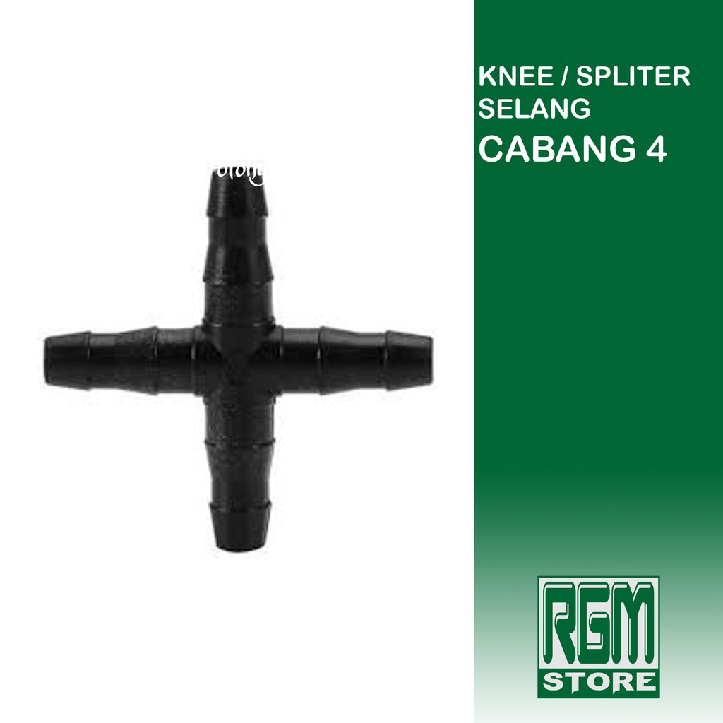 KNEE SPLITER selang udara cabang 4 aquarium