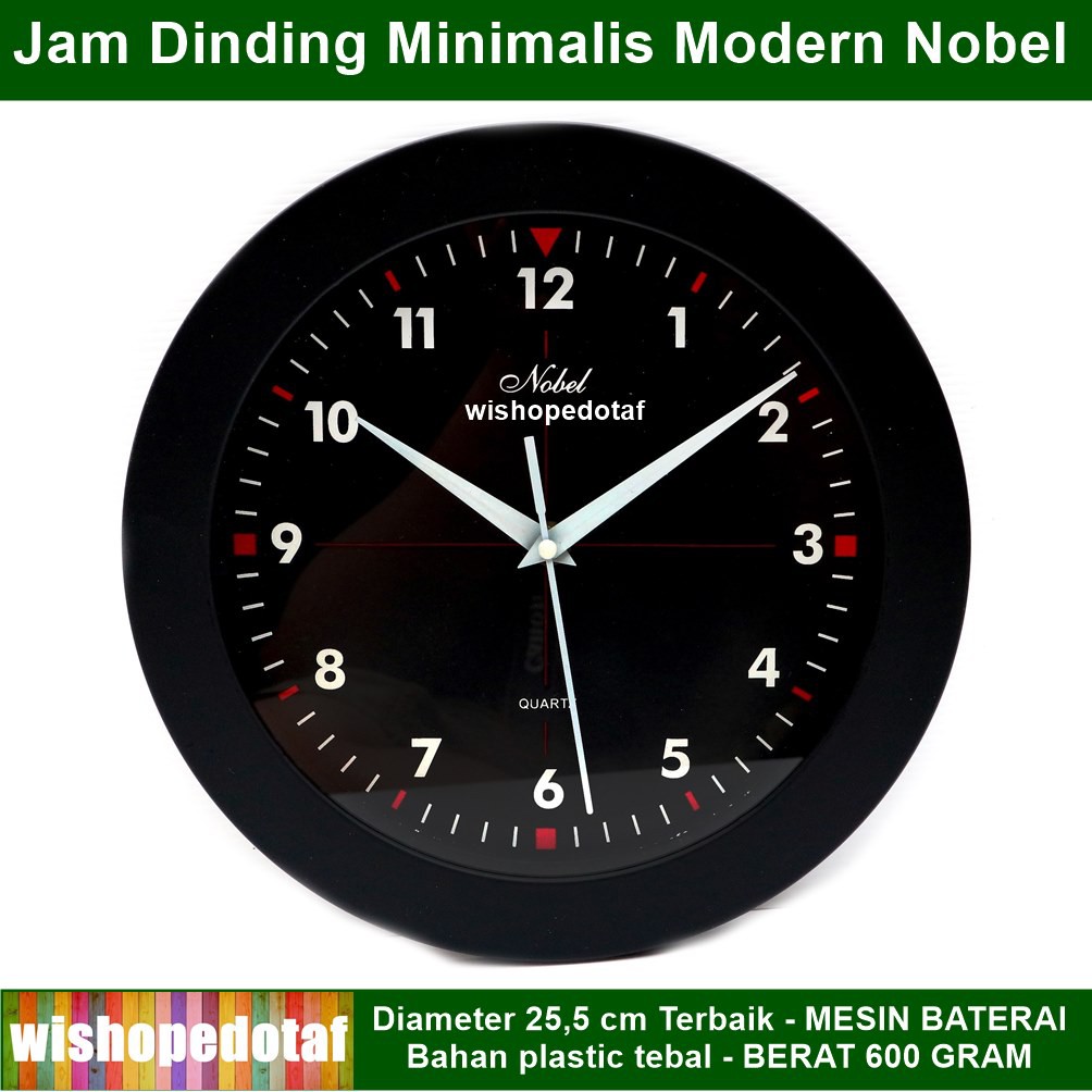 Jam Dinding Nobel Minimalis