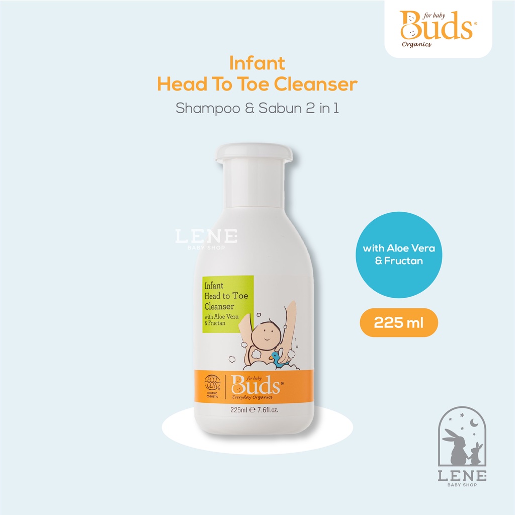 Buds Organic Infant Head To Toe Cleanser 225ml