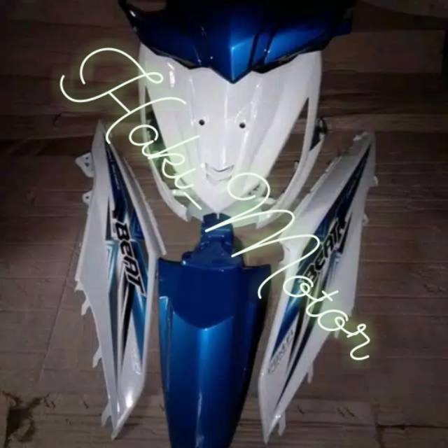 FULL BODY ALUS HONDA BEAT FI PUTIH BIRU 2015