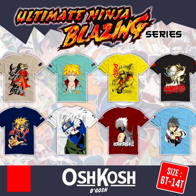 Kaos ultimate ninja blazing series size junior 6-14 tahun by polkka kazoku