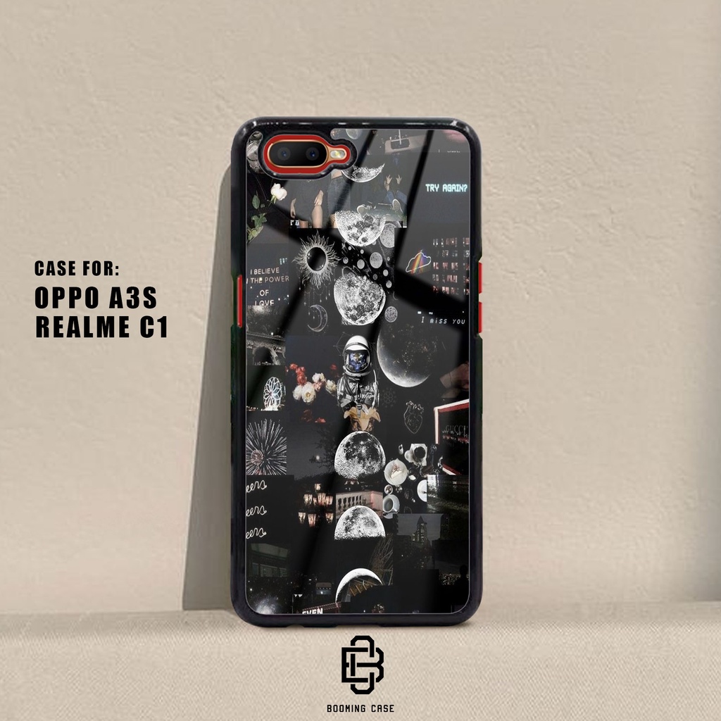 Casing Oppo A3S / REALME C1 Hardcase 2D Glossy Case Motif NASA