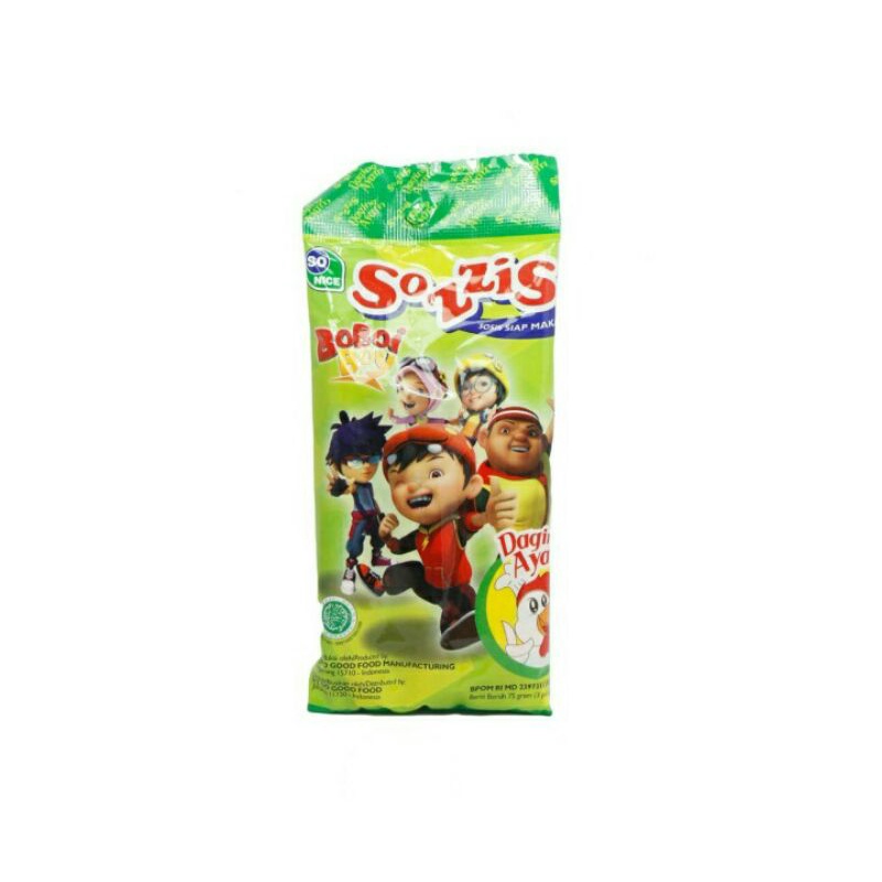 

Sozzis Boboi Boy Sosis Ayam 3'S 75G