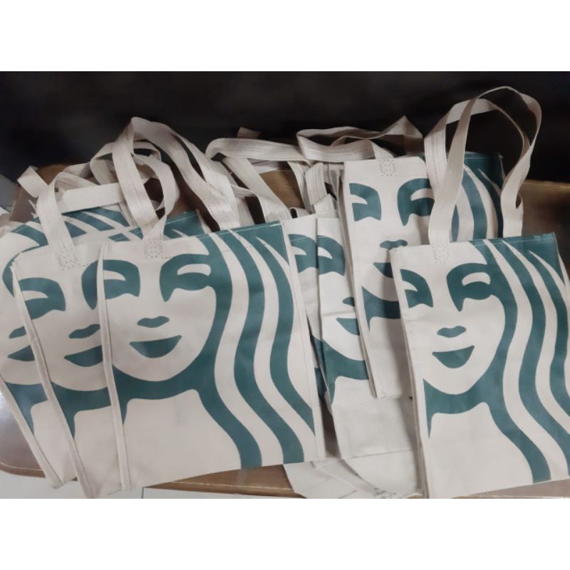 TAS belanja / TAS SPUNDBOND / TOTEBAGE STARBUCKS ORI