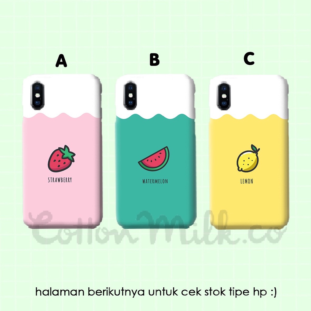 Hardcase Karakter Buah Lucu Kartun Cartoon Sony Case Casing Z1 Z2 Z3 Z4 Z5 PREMIUM XA1 ULTRA XA XZ X