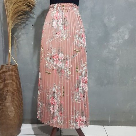 ROK PLISKET IMPORT BUNGA bisa COD (Bayar di tempat)