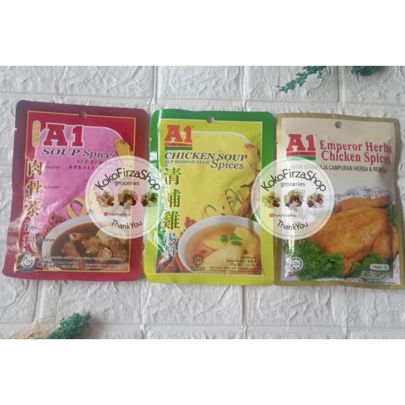 

Bumbu A1 / A1 Soup Spices / A1 Chicken Soup Spices / A1 Emperor Herbs Chicken Spices