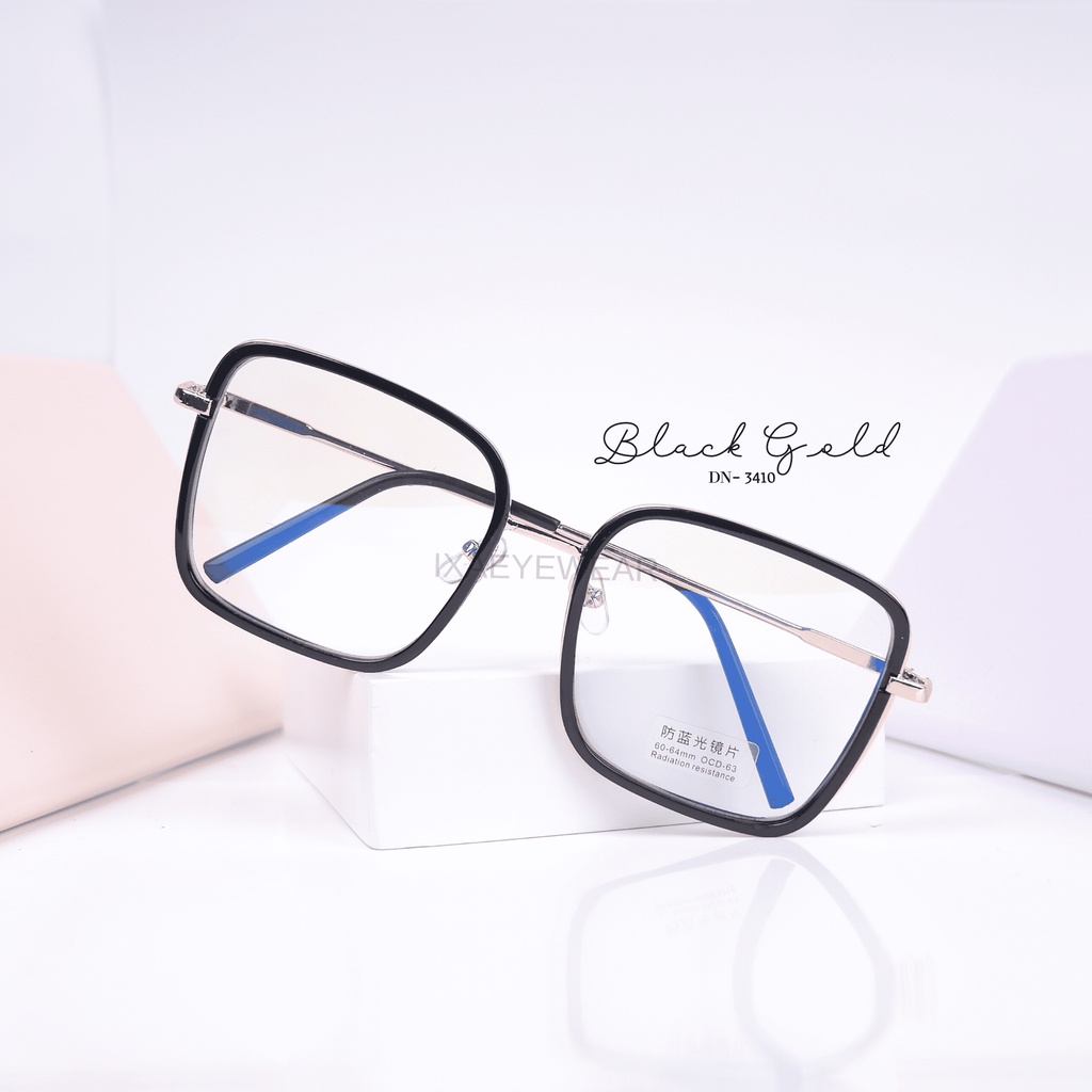{IXA EYEWEAR} DN 3410 - 3412 IXA EYEWEAR KACAMATA MINUS BLUECROMIC ANTI RADIASI KACAMATA AUTO FOKUS