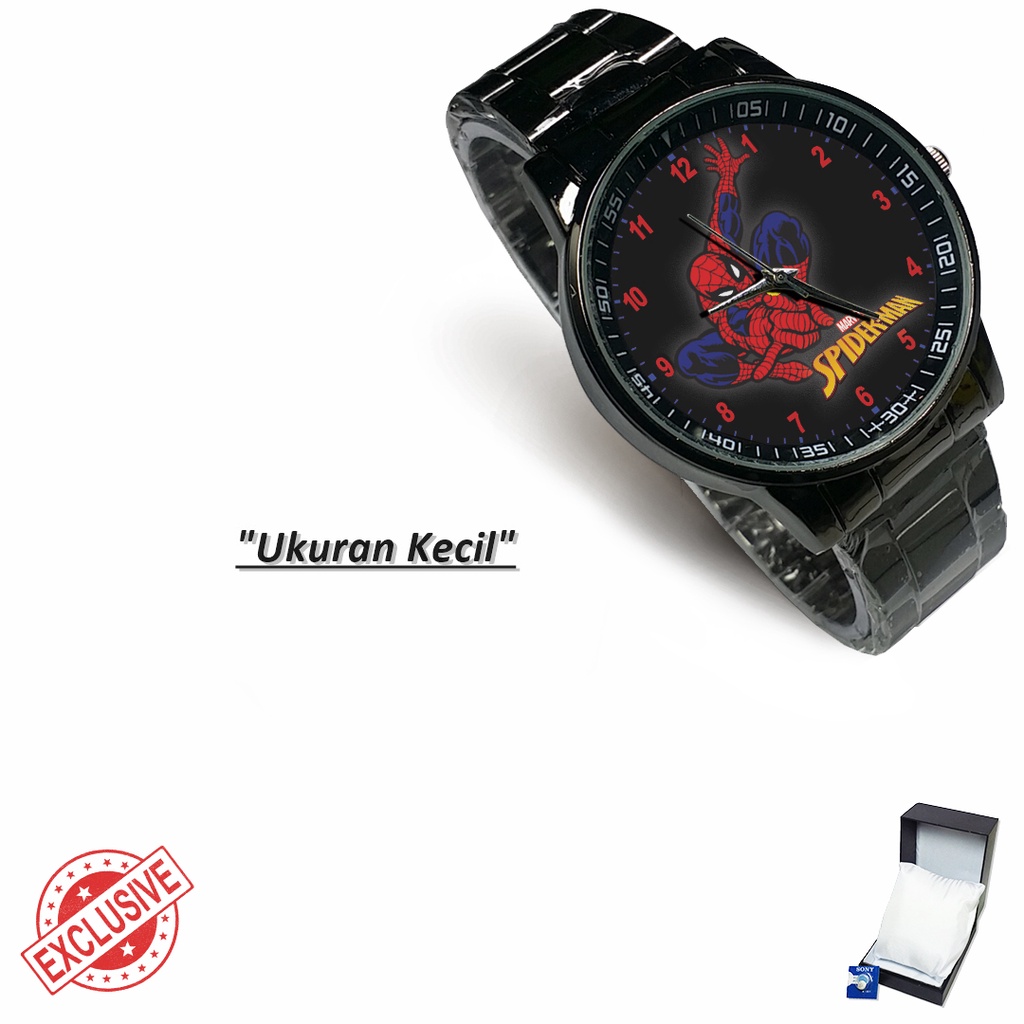 (Exclusive) Jam Tangan SPIDER-MAN Motif 5Rante Couple / Satuan