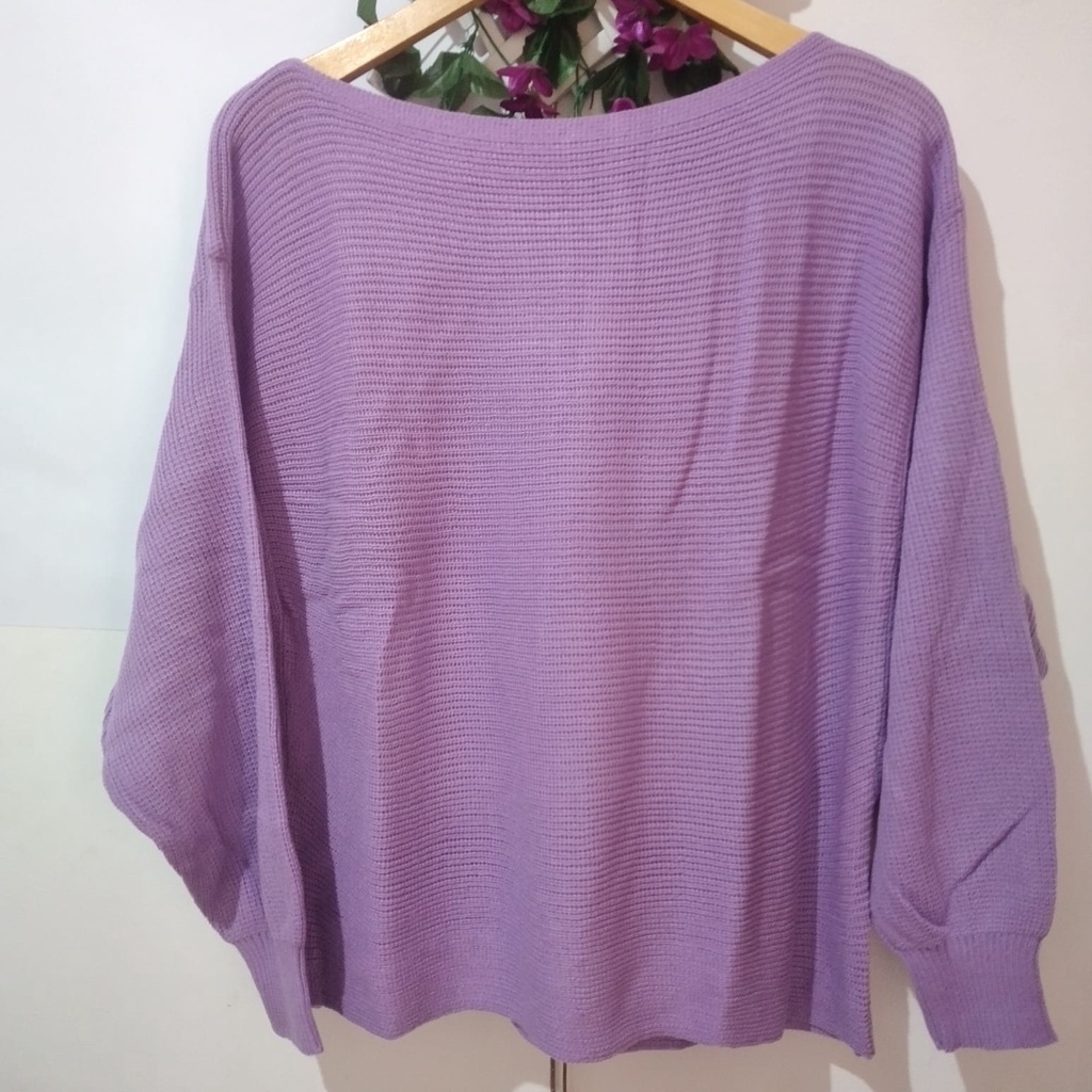 Batwing Baju Rajut Wanita Outerwear Tangan Panjang / Sweater Rajut Wanita Batwing Terbaru 2021 Kekin