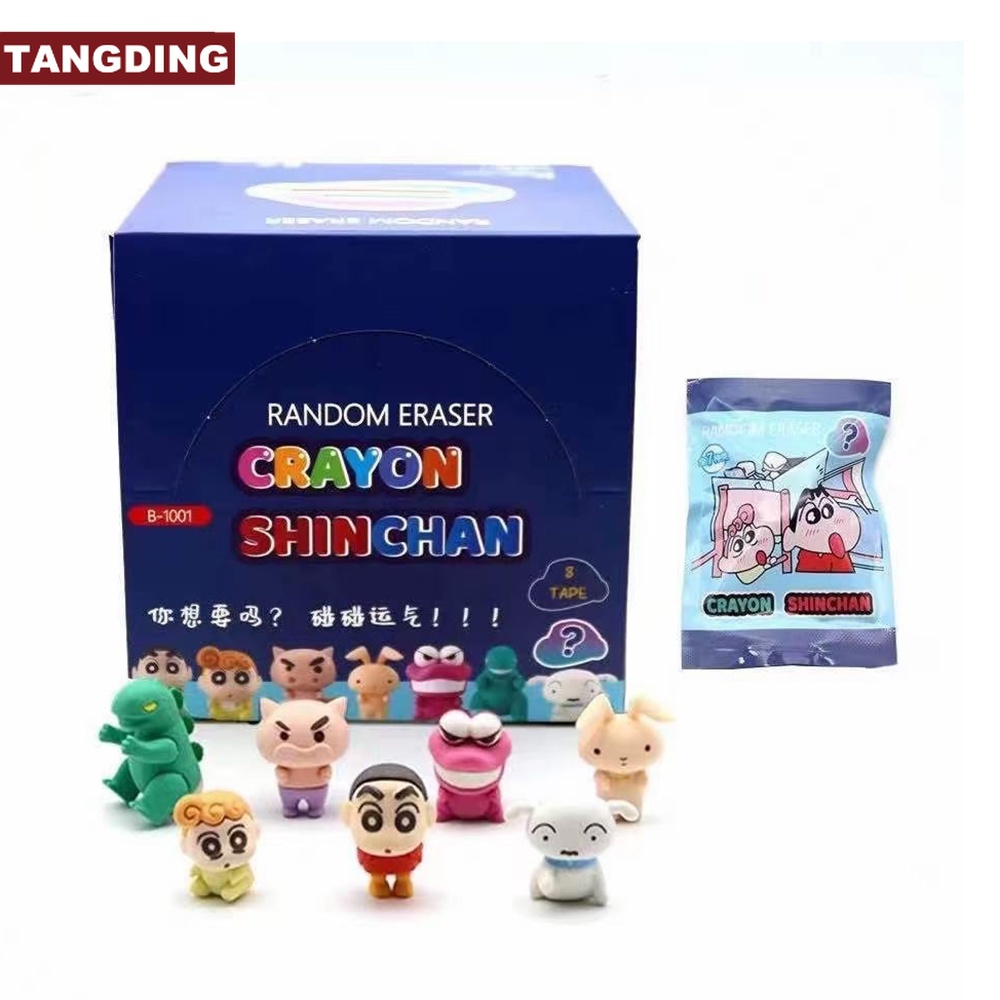 【COD Tangding】crayon Shin-Chan Penghapus Bentuk Dinosaurus Kartun Lucu