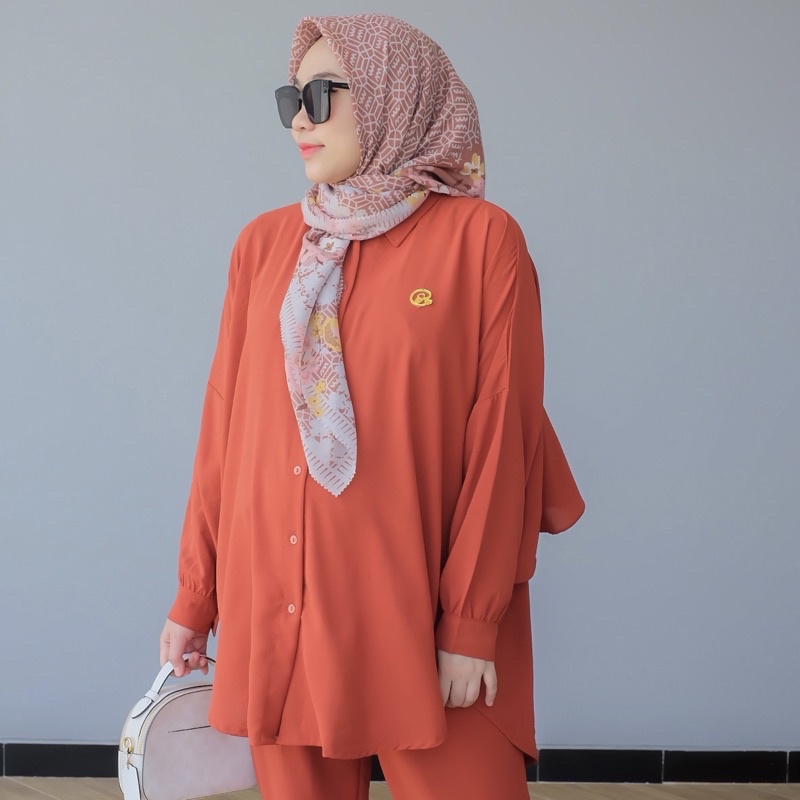 DYN  Basic Anara set Part 6- One Set Atasan + Celana Crinkles-6