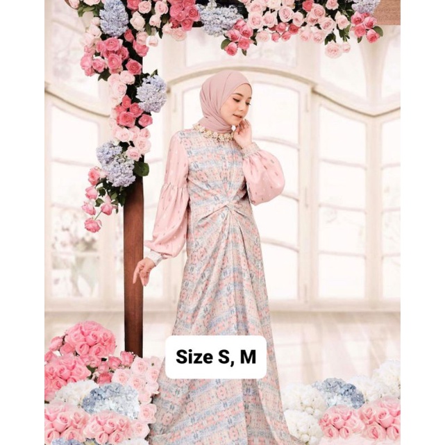 Tie Dye Dress Vanilla Hijab
