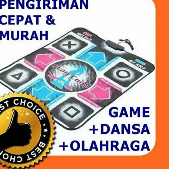 9.9 Promo  INDO Karpet DANCE PAD Dansa Ddr Revolution Piu Pump It Up Stepmania Matras Wired Usb Kabe