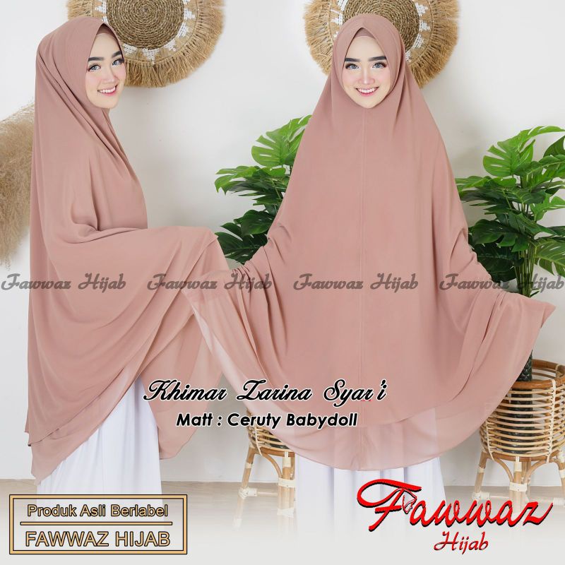 jilbab Khimar zarina syar'i ory by Fawwaz hijab