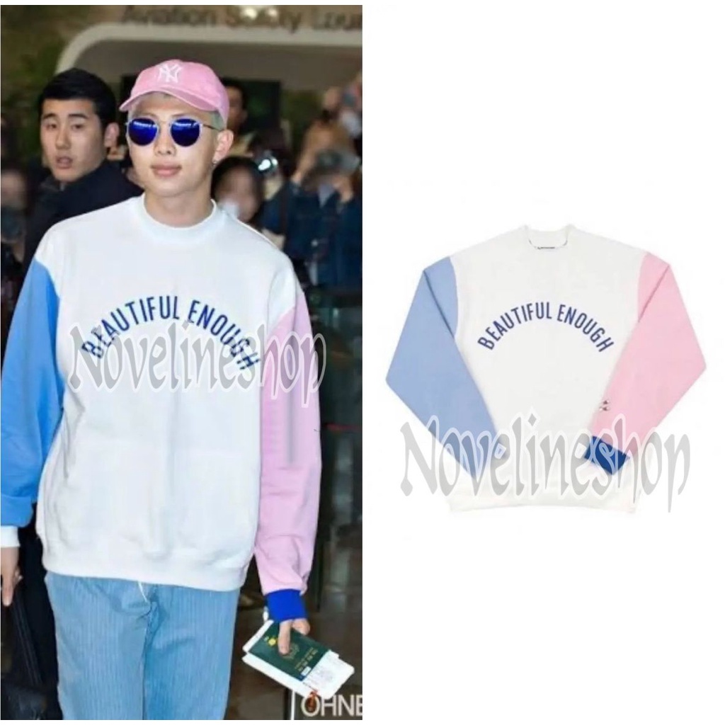 [COD] SWEATER KPOP NAMJOON BEAUTIFUL ENOUGH RAP MONSTER RM PREMIUM FLEECE M-XXL