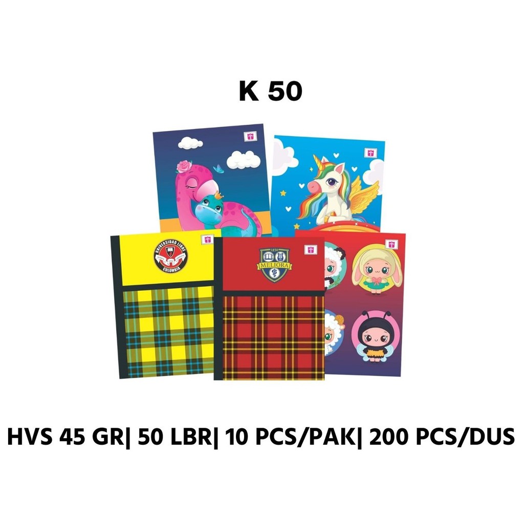 

Tiara Buku Tulis Kwarto 50 Lembar/Pcs