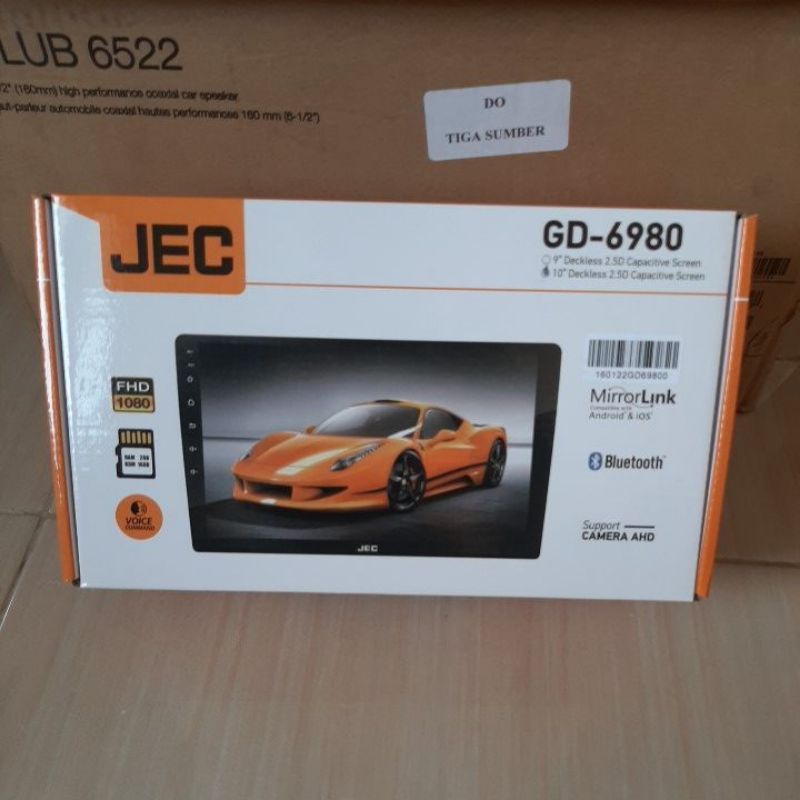 Head Unit Android JEC 10 inch Ram 2GB VOICE COMMAND