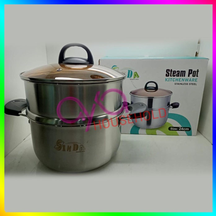 PANCI KUKUSAN/STEAMER POT SINDA/PANCI STEAMER 24CM
