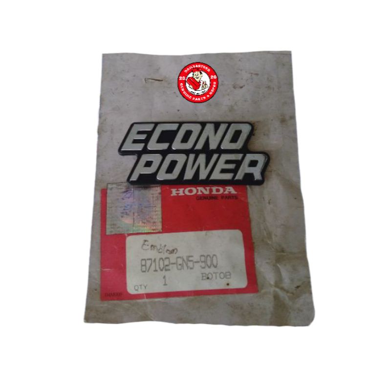 EMBLEM LOGO ECONO POWER TEBENG SAYAP LEGSHIELD ASTREA PRIMA ORIGINAL ORI JAPAN 87102-GN5-900