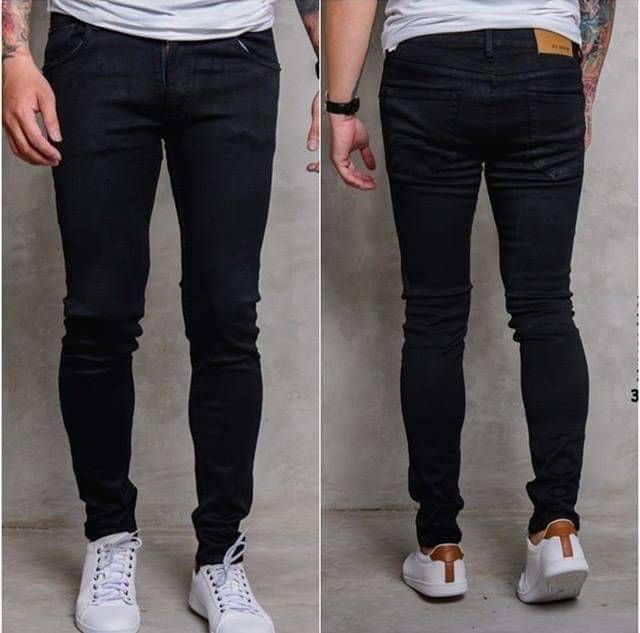 AIRBLACK DENIM TERLARIS / 784 VICTORY celana jeans black panjang skinny semi slimfit cowo / cowok /