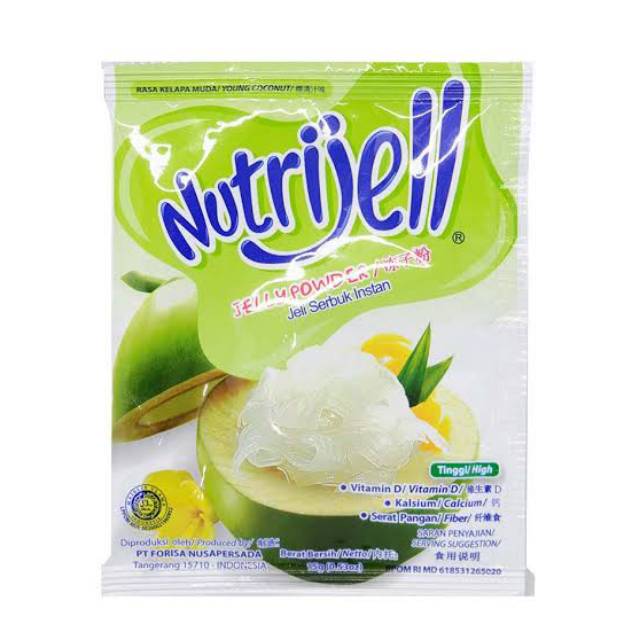 

Nutrijell - Jelly Powder - Rasa Kelapa Muda - 15gr