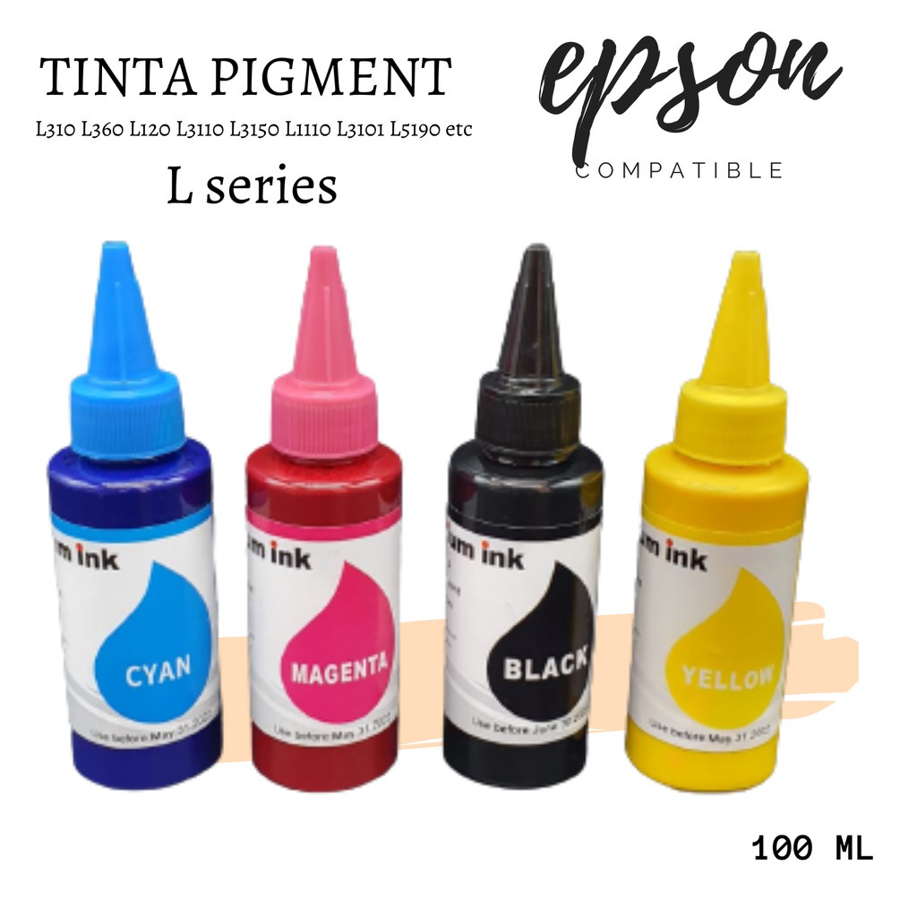 Tinta Pigment Epson L310 L360 L120 L3110 L3150 L1110 L3101 L5190