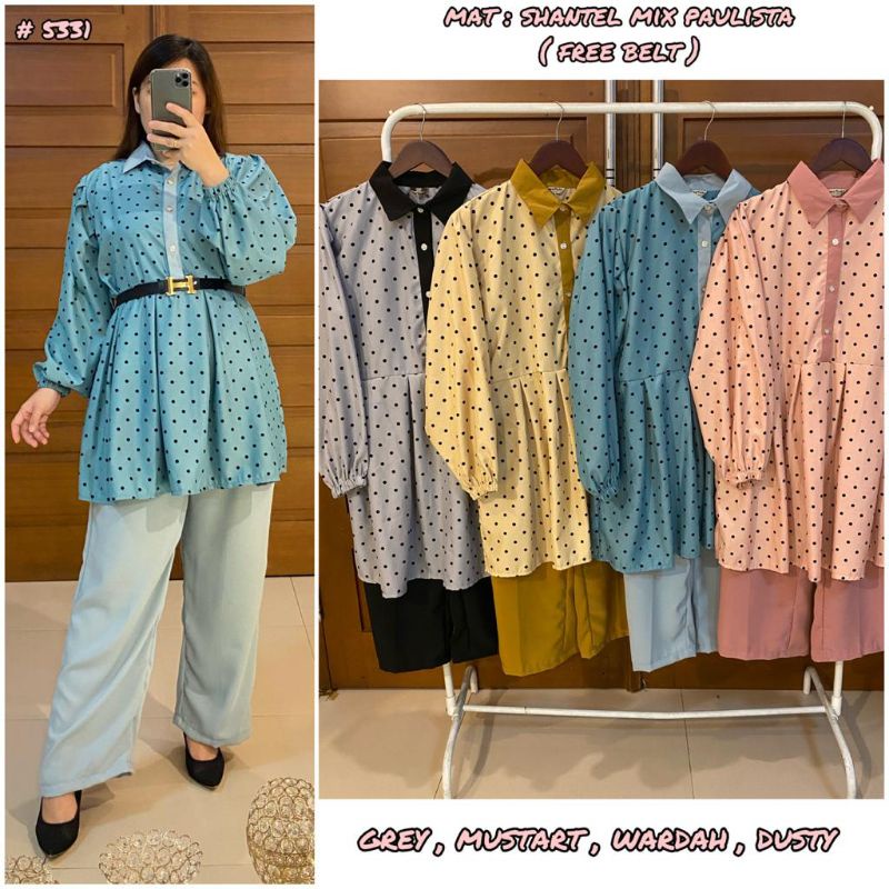 [NEW] MUTEKI 5331 SETELAN CELANA MOTIF POLKA