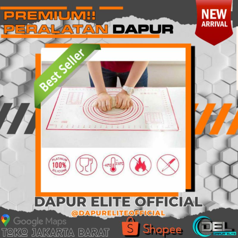

Alas Adonan Silikon Baking Mat Silicone Adonan Kue Donat Pizza Donat