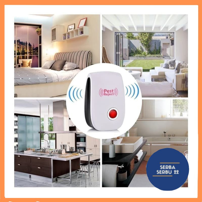 Pest reject Alat Pengusir Hama Nyamuk kecoa Tikus Ultrasonic Dan elektromagnetik [SS]