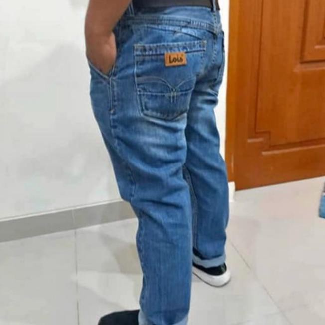LOIS REGULER / CELANA JEANS / CELANA PANJANG PRIA /CELANA LEVIS - BIRU MUDA, 27