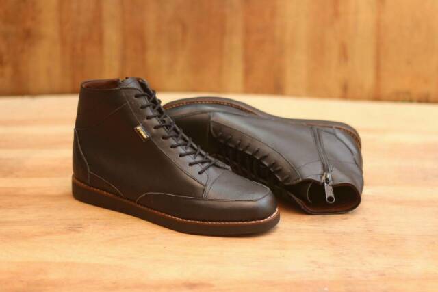 SEPATU BOOT ZIPPER KULIT ASLI CEVANY DENIAL