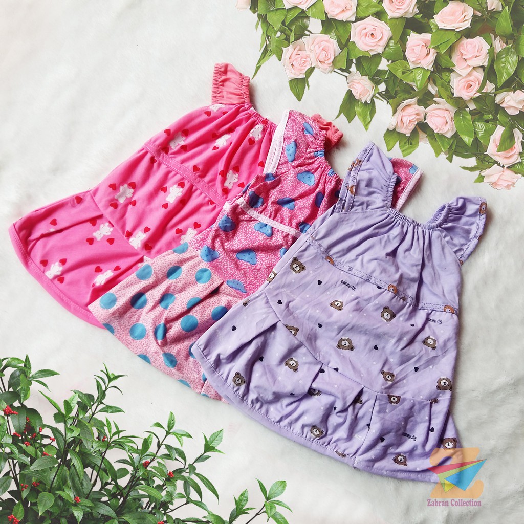 Isi 6 Daster Anak Harian Perempuan 1 Sampai 3 Tahun