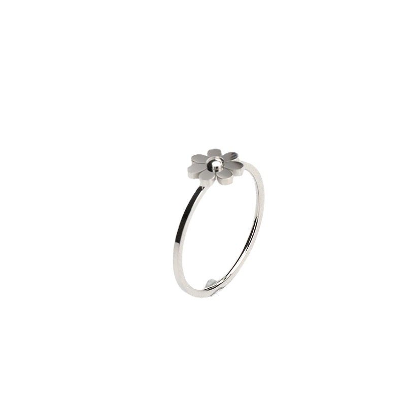 Cincin bunga daisy titanium anti karat