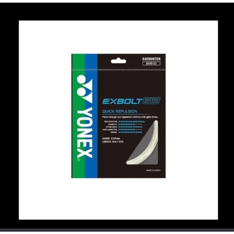 SENAR BADMINTON YONEX EXBOLT 63 / EXBOLT63 Original