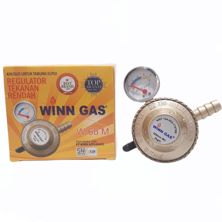 Winn Gas W68M - Regulator Gas Meteran Tekanan Rendah