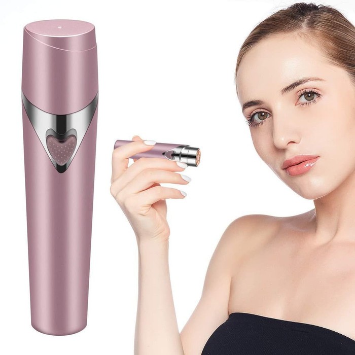 Mini Lady Shaver Alat Pencukur Penghilang Bulu Halus Wanita Tanpa Rasa Sakit Hair Remover Elektrik