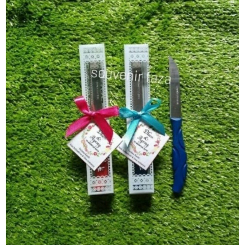 Souvenir pisau kecil kemas mika