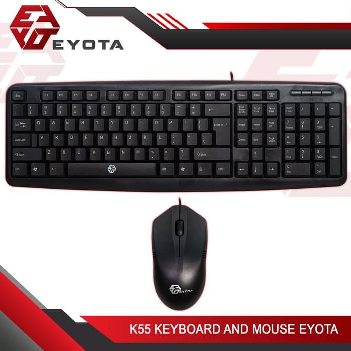 Keyboard dan Mouse Combo EYOTA K55 - keyboard mouse