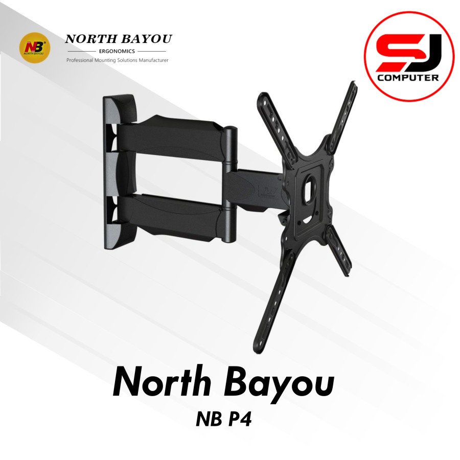 Bracket TV Monitor LED LCD North Bayou NB P4 NBP4 32&quot;-55&quot; Tilt Swivel